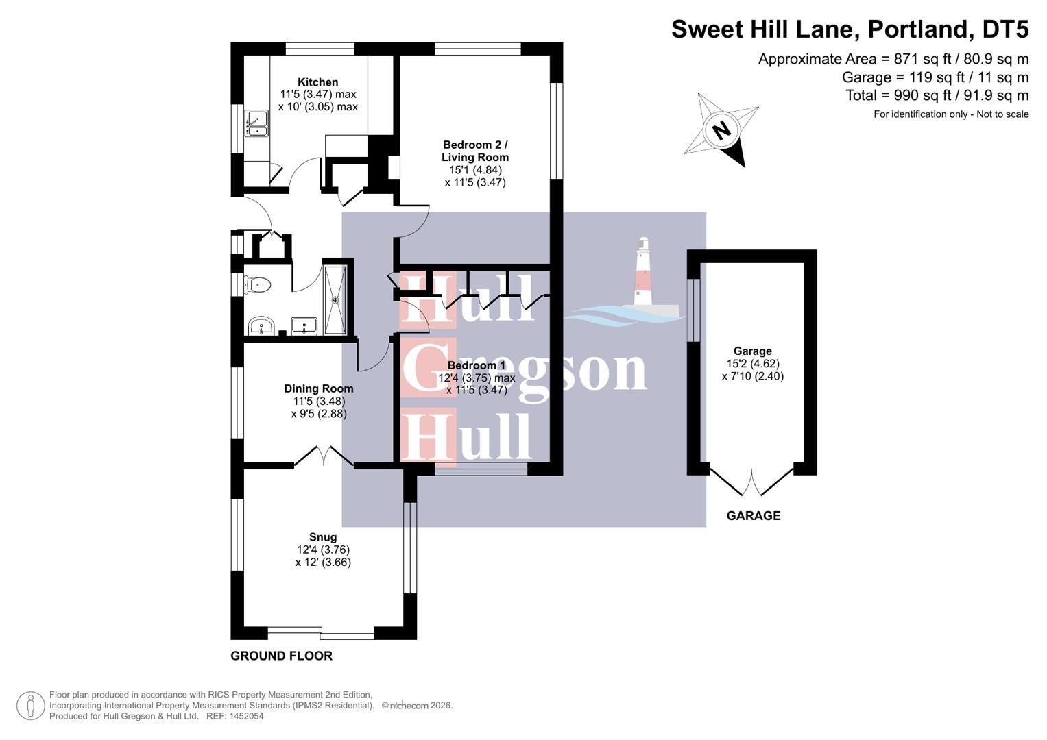 Floorplan for Sweet Hill Lane, Portland