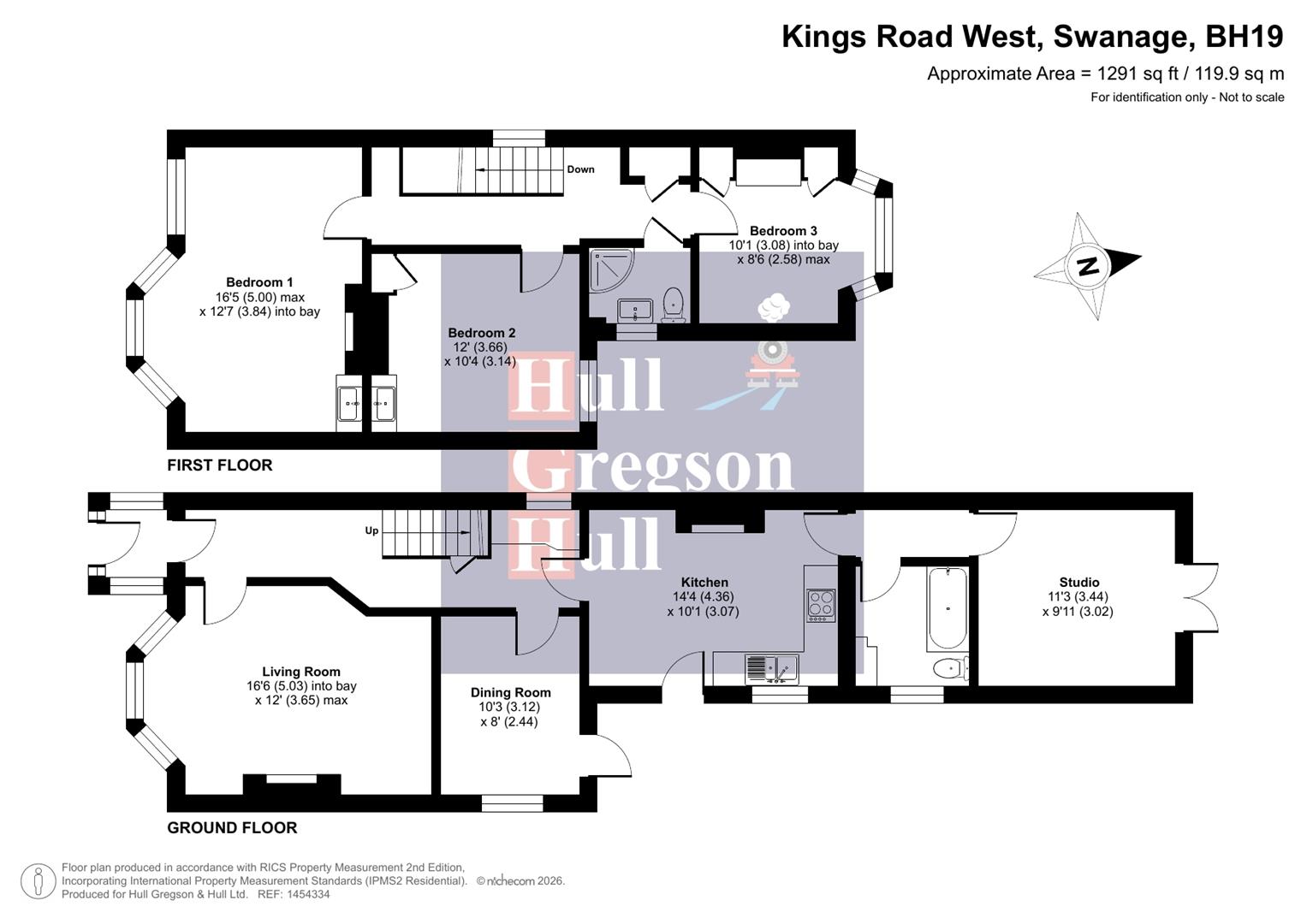 Floorplan for Kings Road West, Swanage