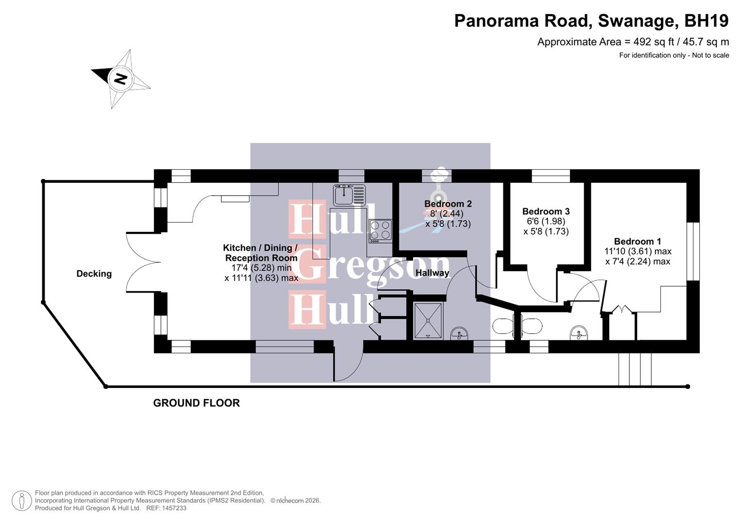 Floorplan for Panorama Road, Swanage