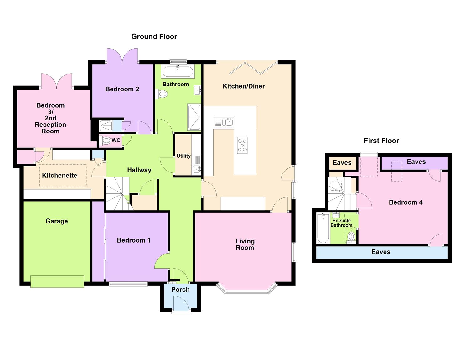Floorplan for Conway Drive, Broadmayne, Dorchester