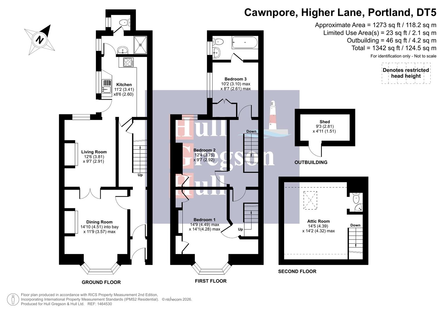 Floorplan for Higher Lane, Portland