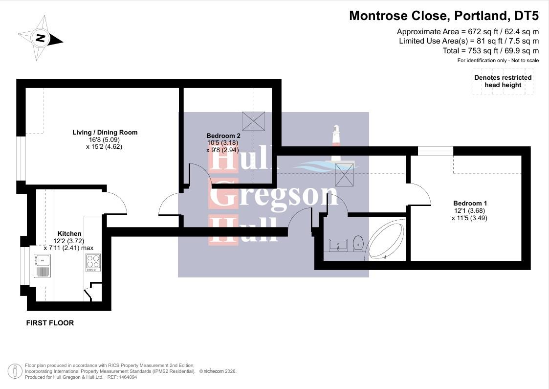 Floorplan for Montrose Close., Portland