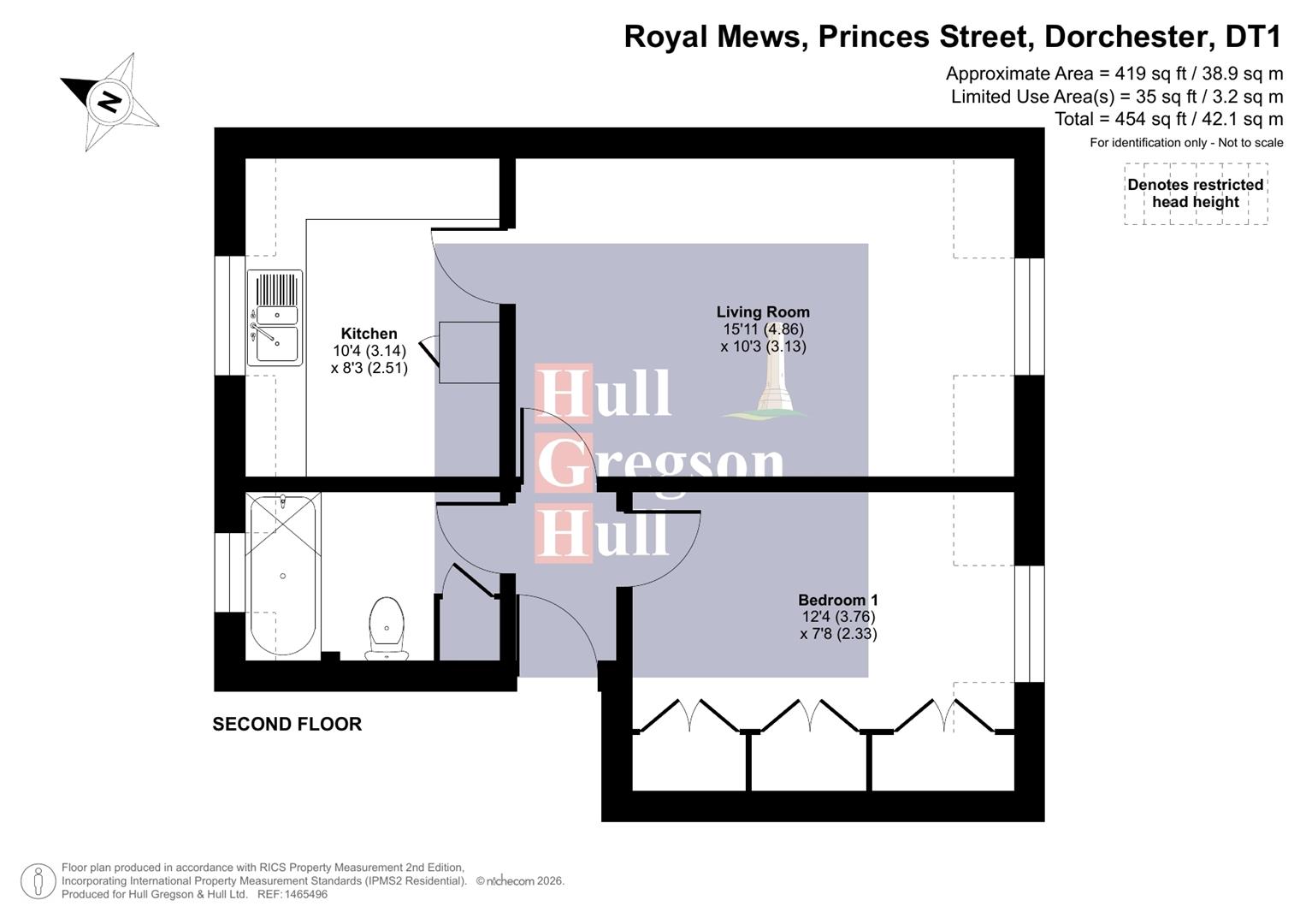 Floorplan for Princes Street, Dorchester