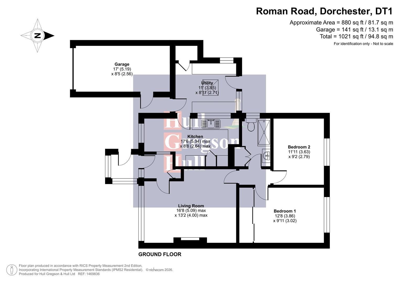Floorplan for Roman Road, Dorchester