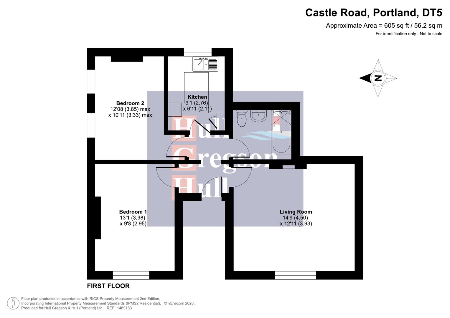 Floorplan for Castle Road, Portland