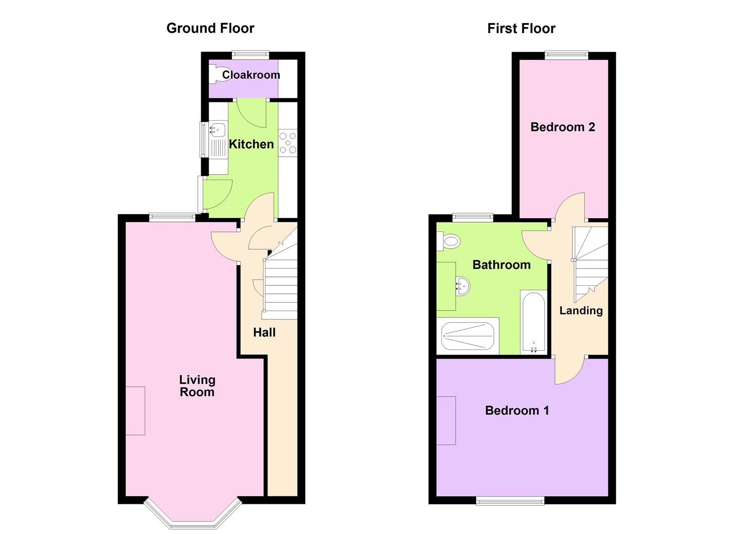 Floorplan for Maycroft Road, Weymouth
