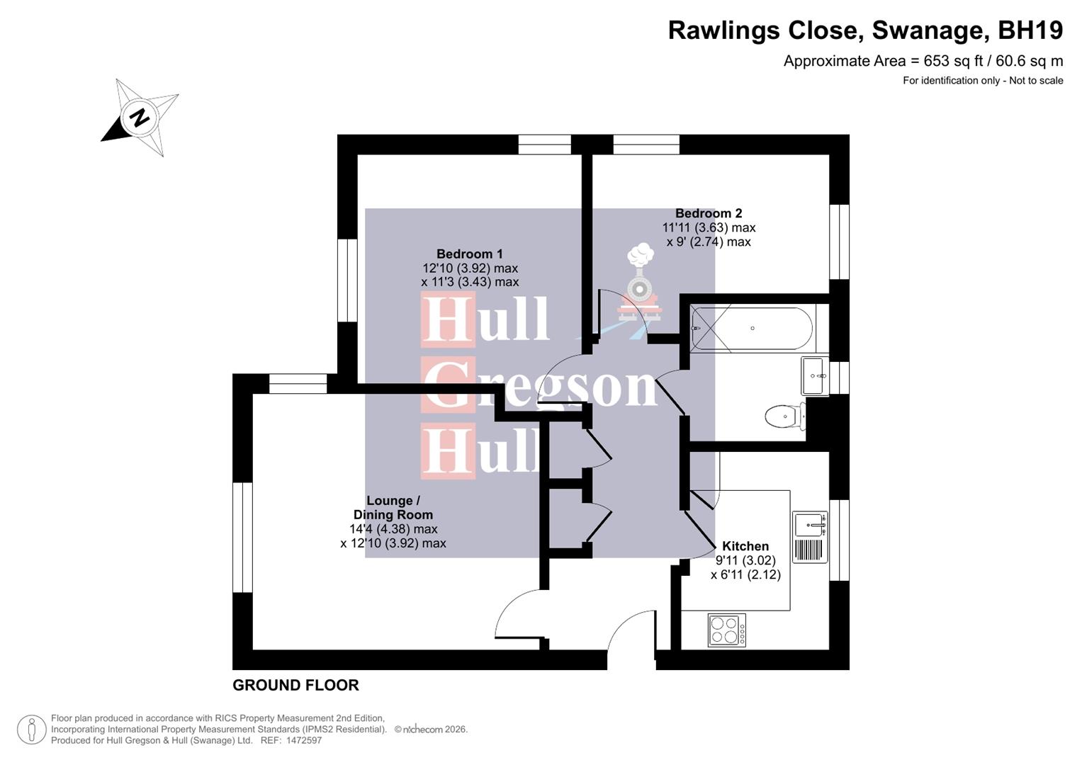 Floorplan for 10 Rawlings Close, Compass Point, Swanage