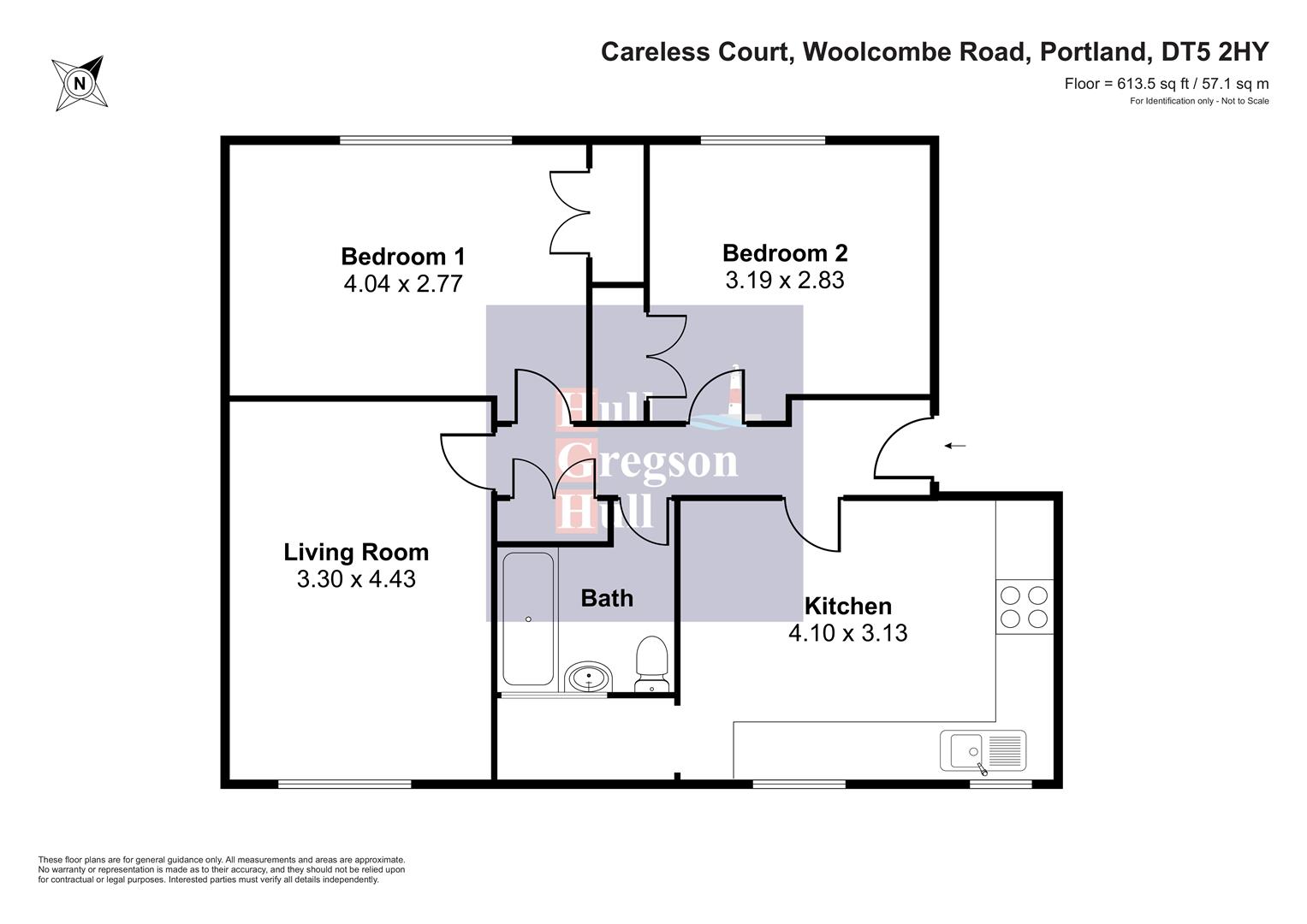 Floorplan for Carless Court, Woolcombe Road, Portland