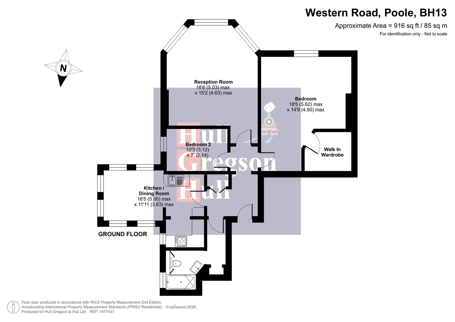 Floorplan for Western Court, Western Road, Branksome Park, Poole