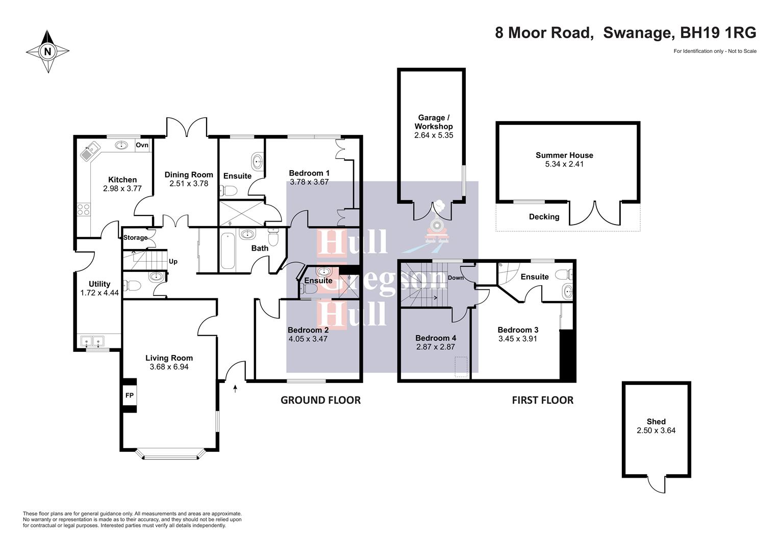 Floorplan for Moor Road, Swanage
