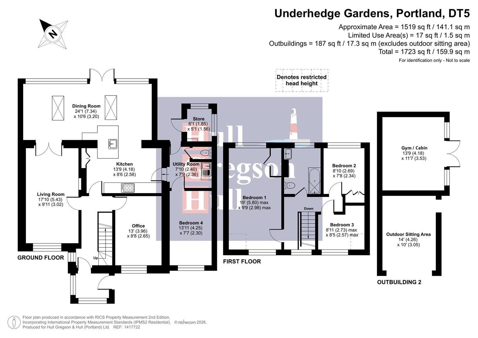 Floorplan for Underhedge Gardens, Portland