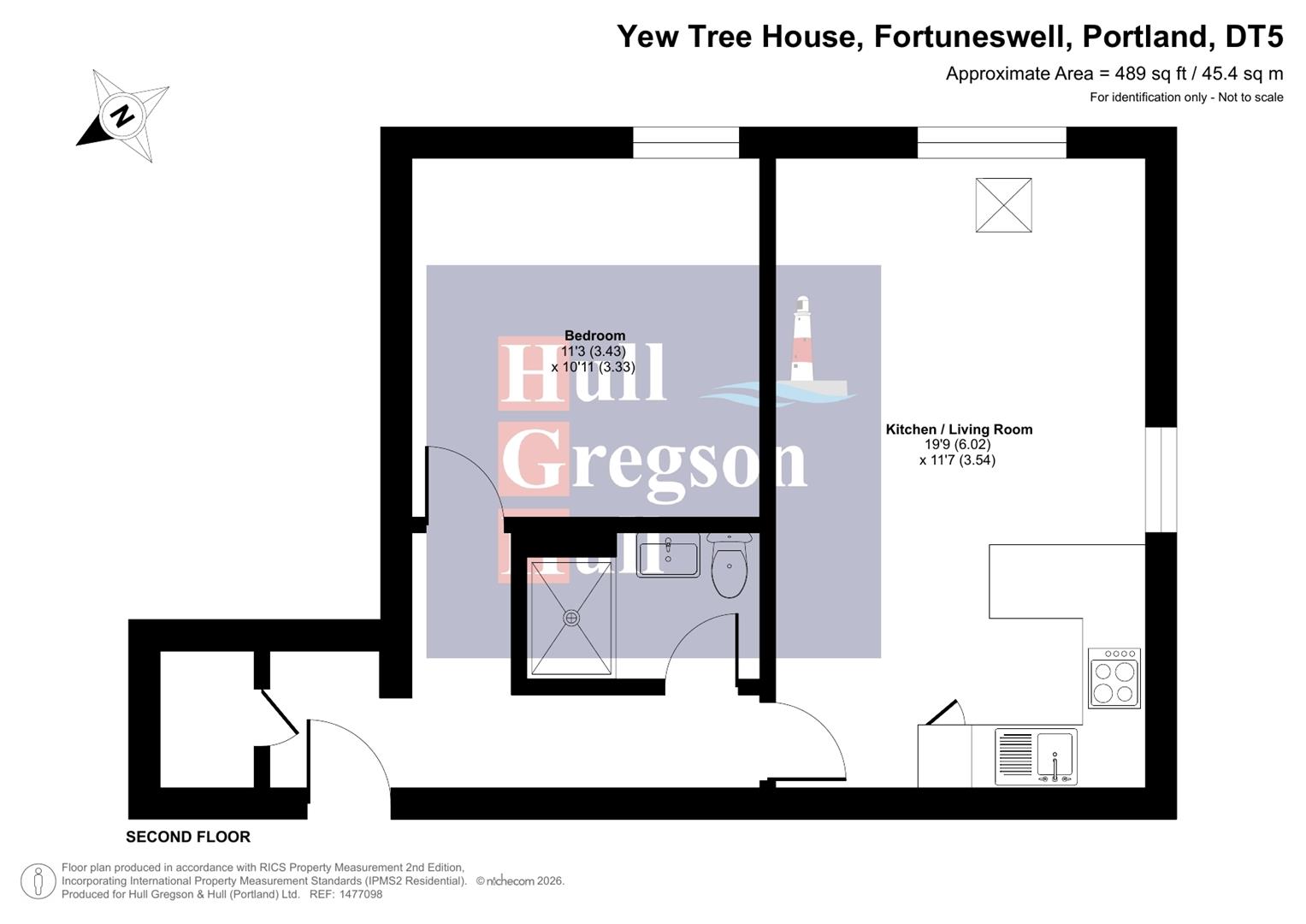 Floorplan for Yew Tree House, Fortuneswell
