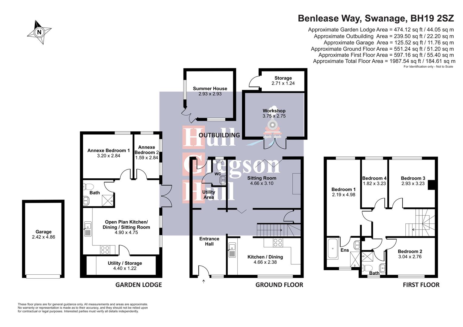 Floorplan for Benlease Way, Swanage