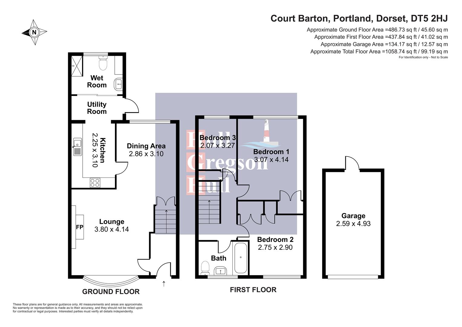 Floorplan for Court Barton., Portland.