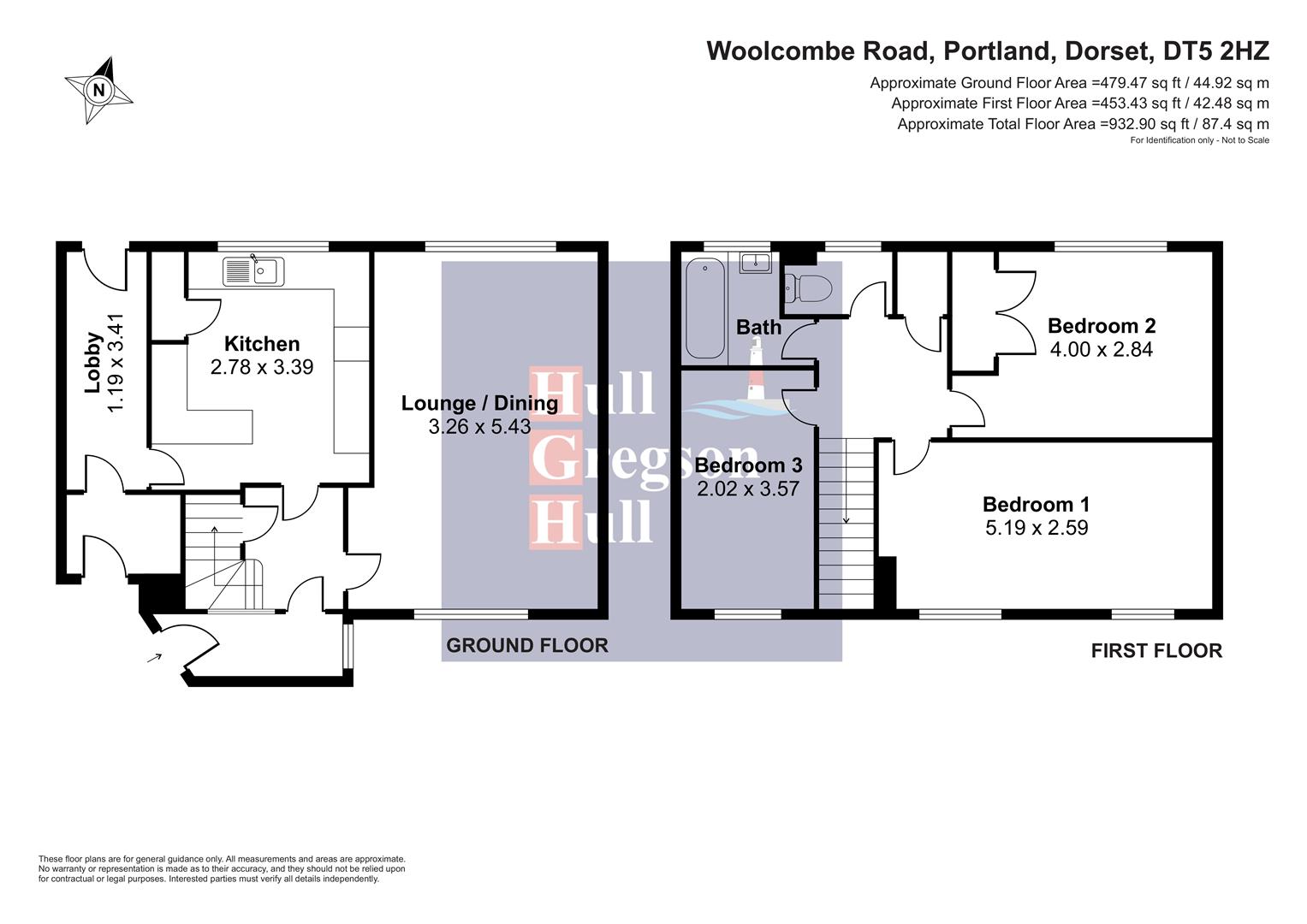 Floorplan for Woolcombe Road, Portland