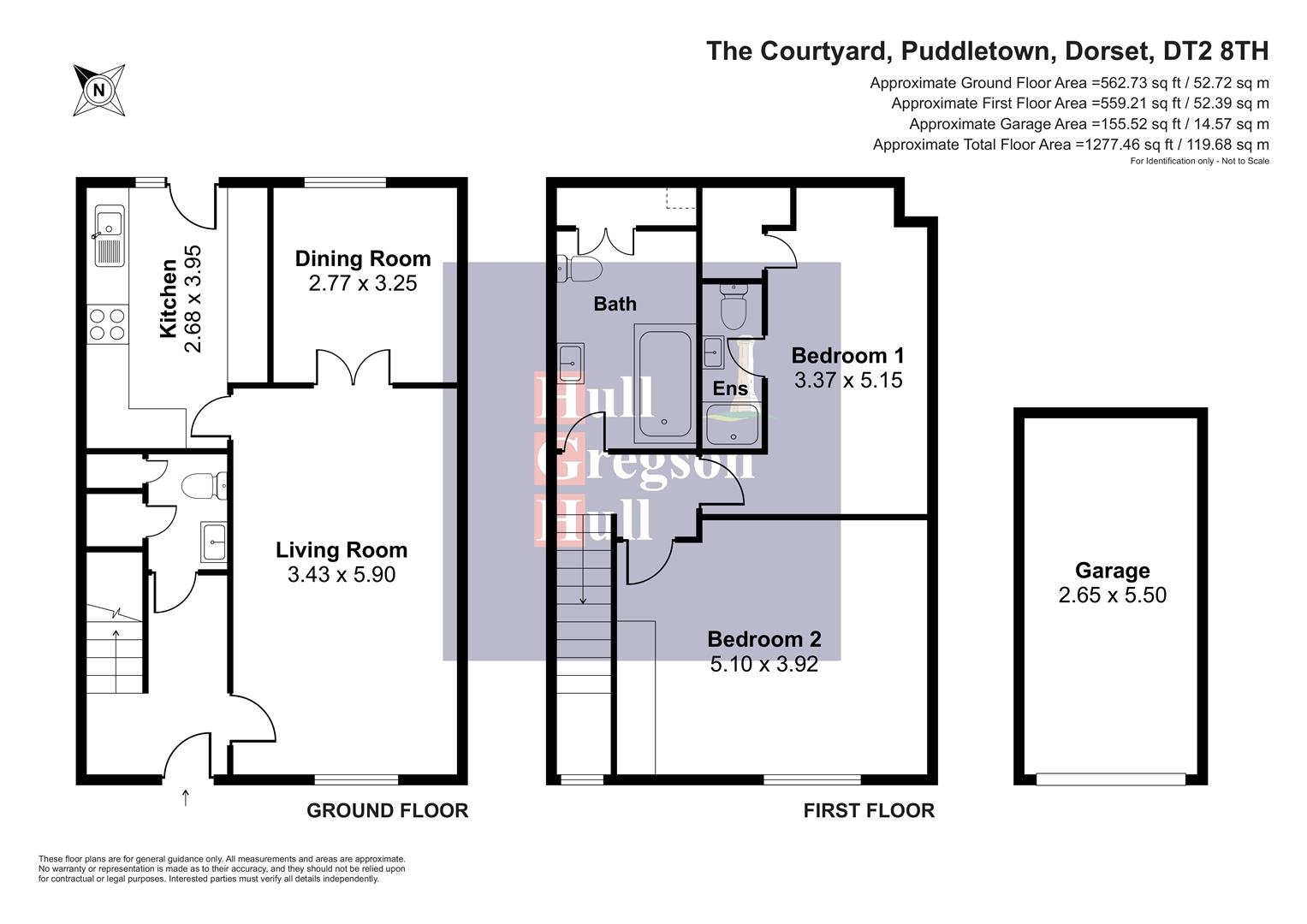 Floorplan for The Courtyard, Puddletown