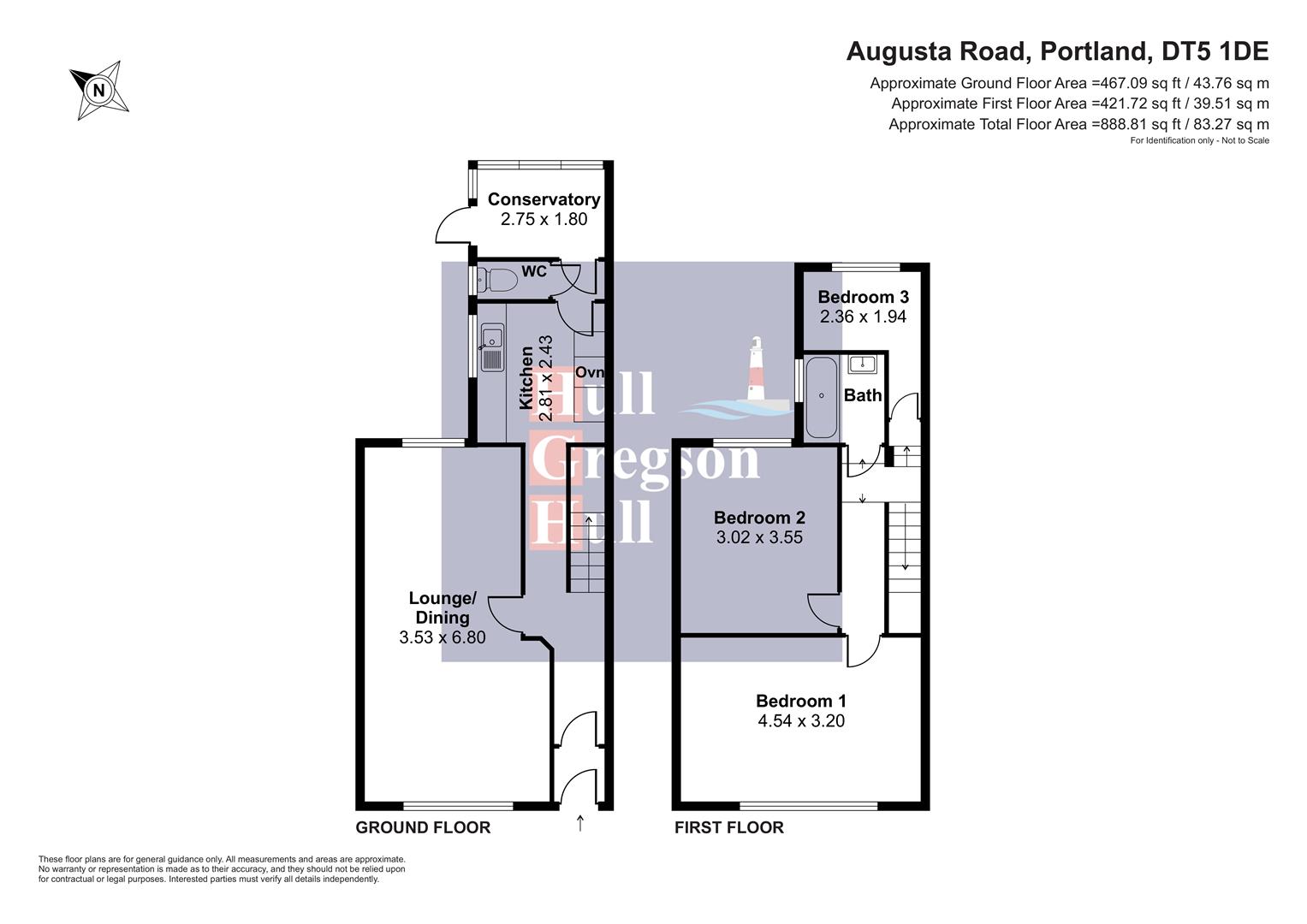 Floorplan for Augusta Road, Portland.