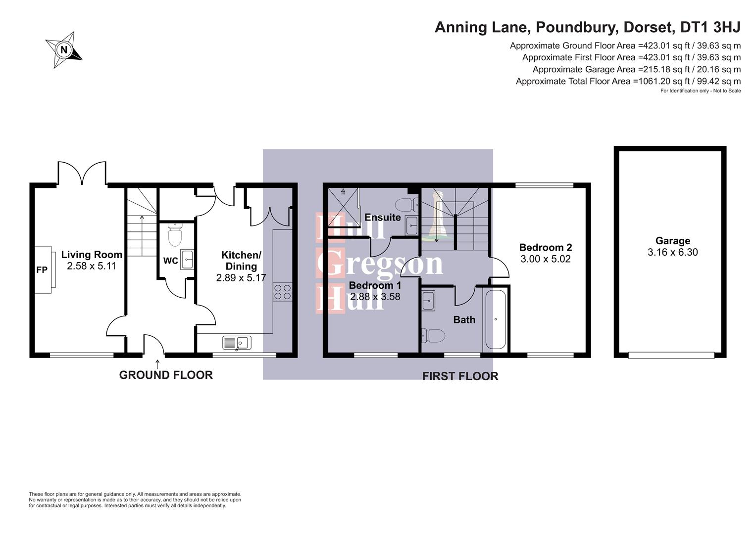 Floorplan for Anning Lane, Poundbury, Dorchester