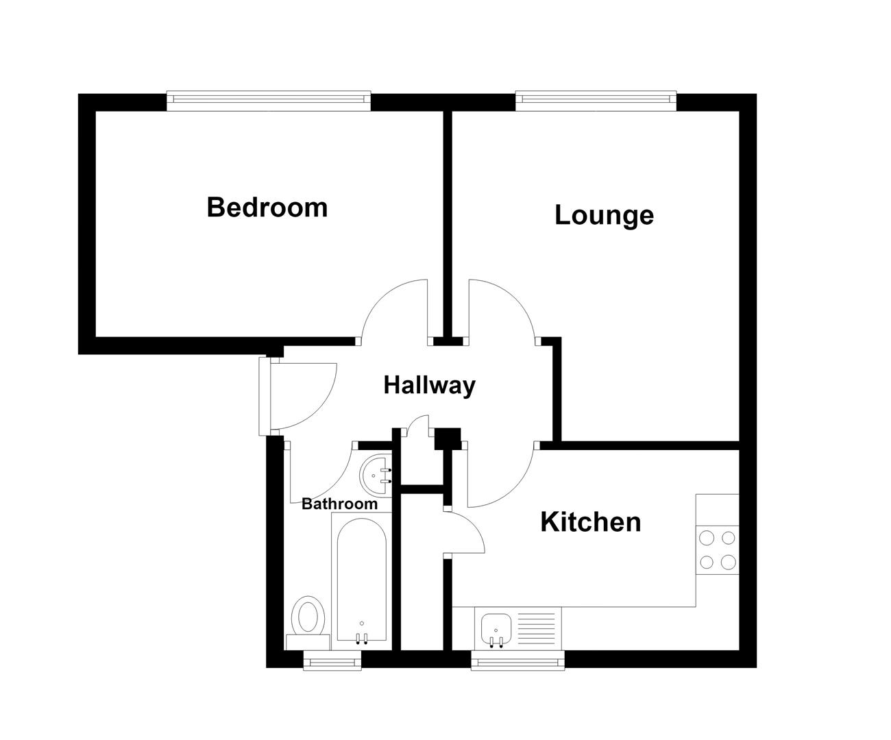 Floorplan for Portland Road, Weymouth