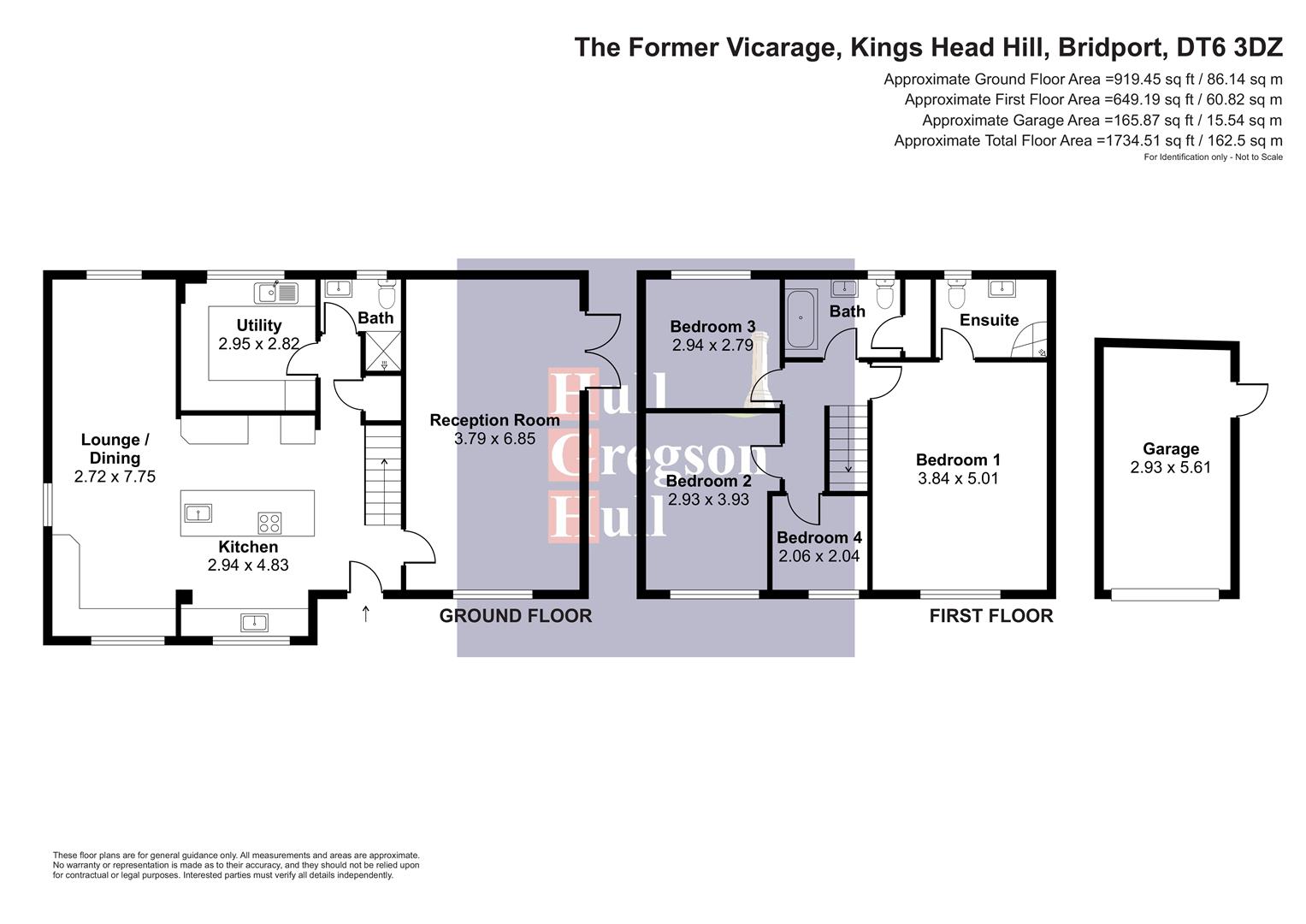 Floorplan for Kings Head Hill, Bridport