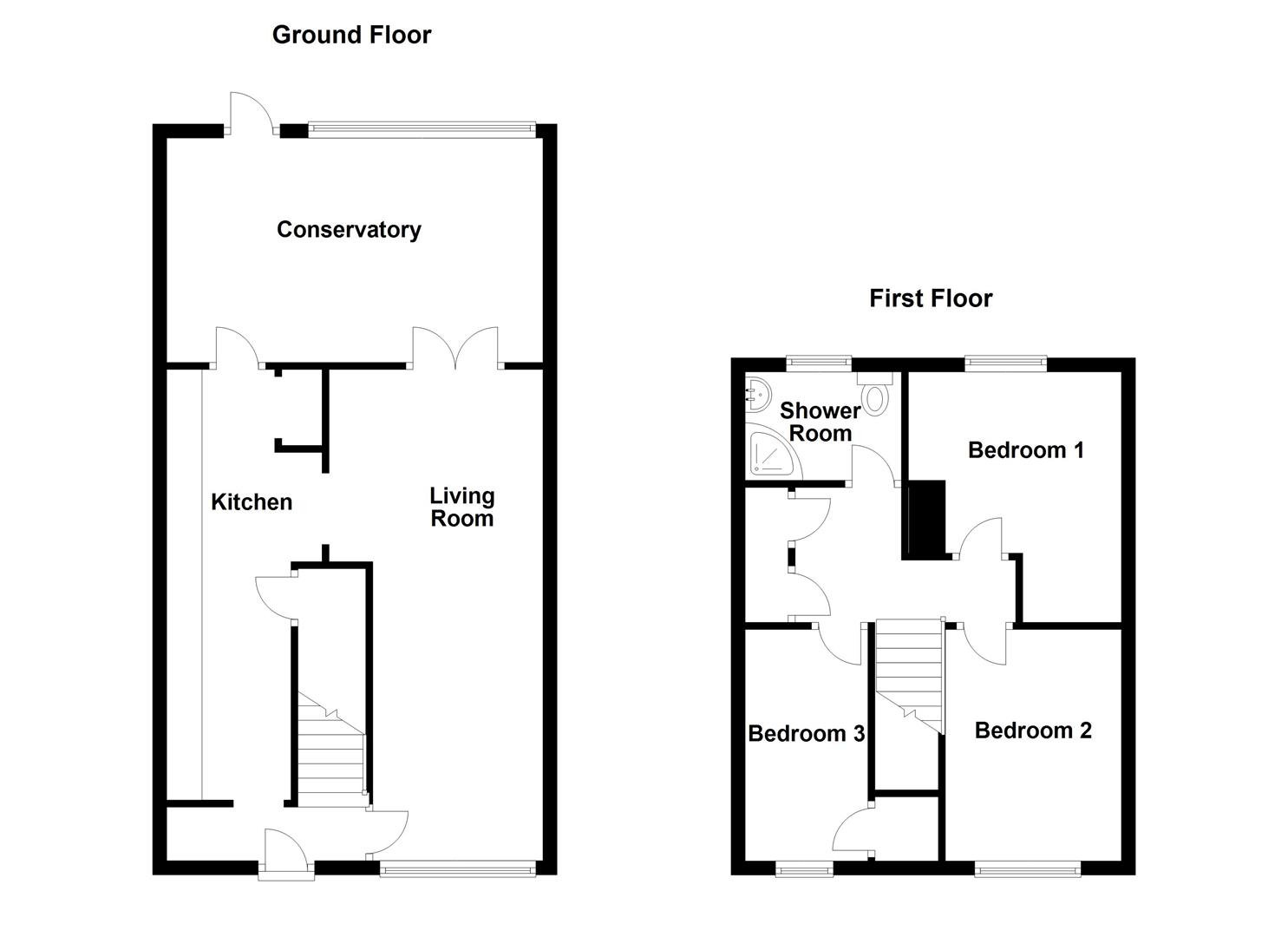 Floorplan for Lower Putton Lane, Chickerell, Weymouth