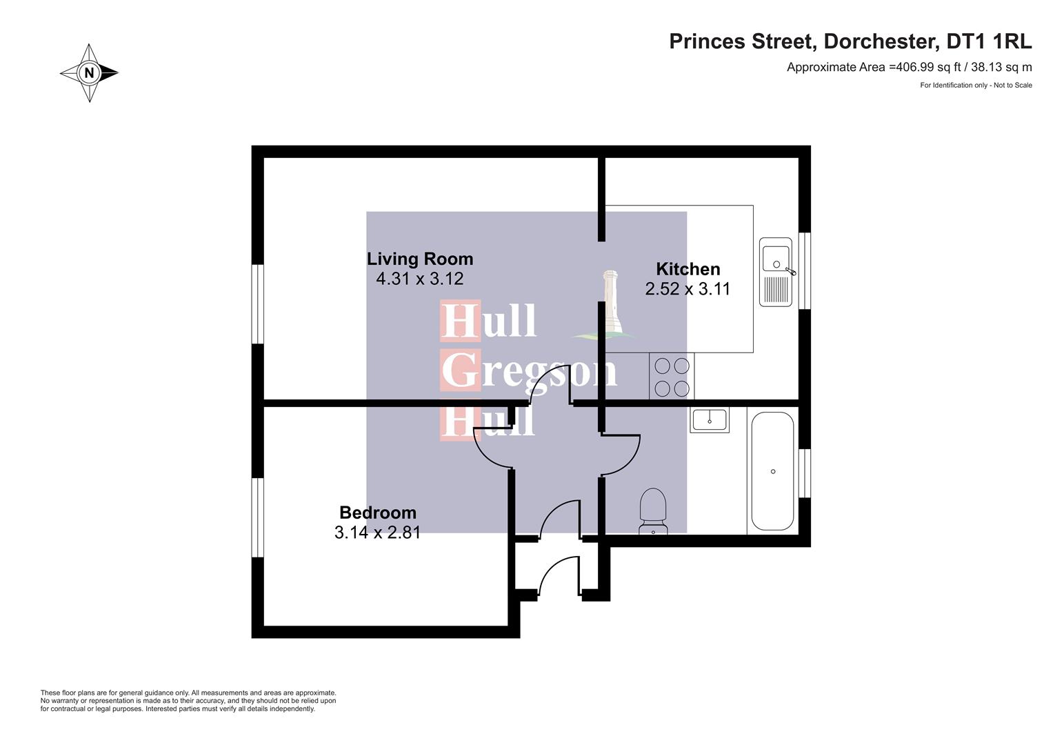 Floorplan for Princes Street, Dorchester