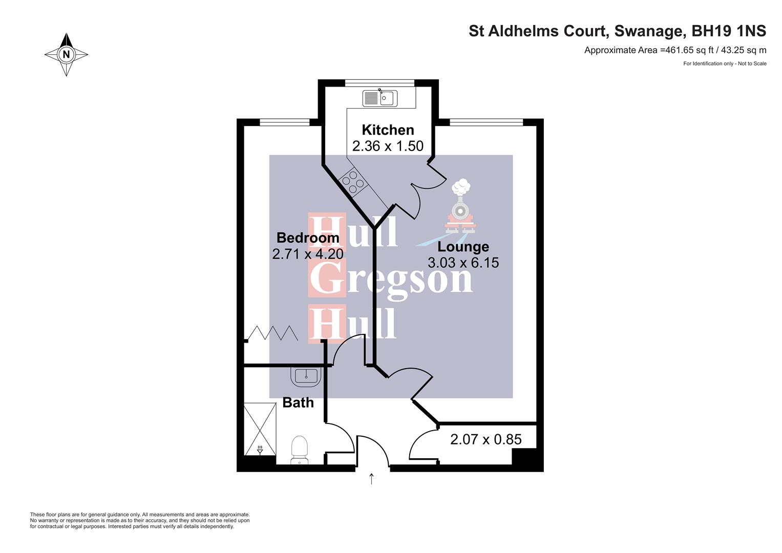 Floorplan for De Moulham Road, Swanage