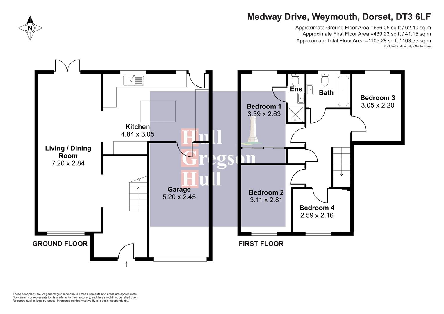 Floorplan for Medway Drive, Weymouth