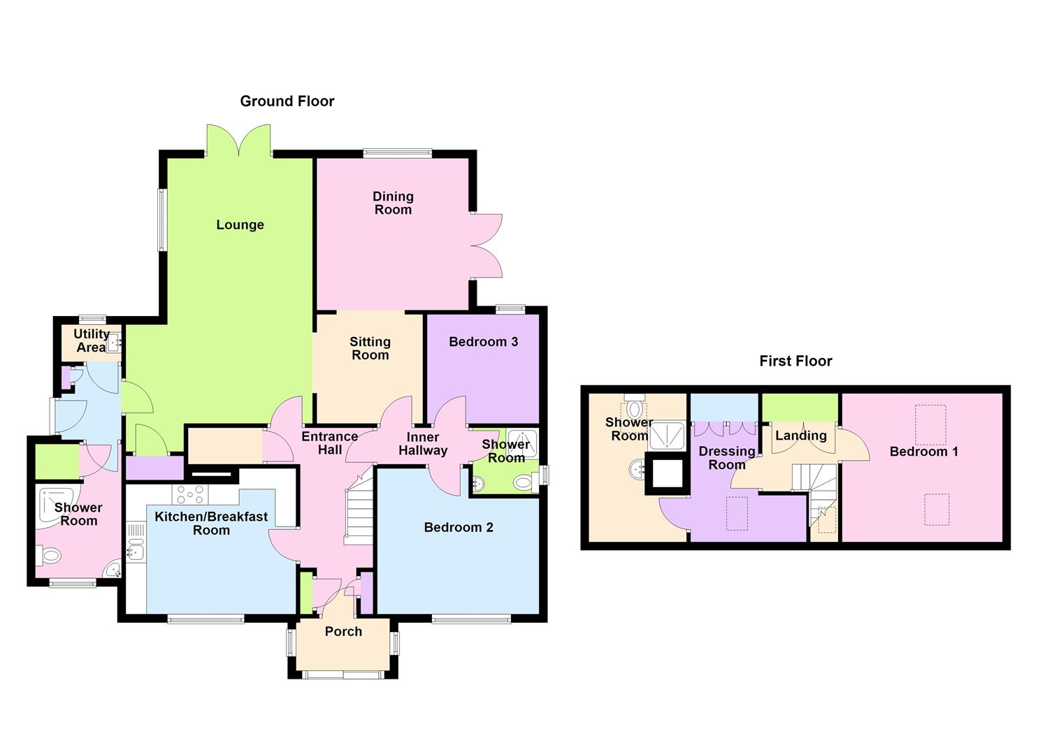 Floorplan for Green Lane, Dorchester