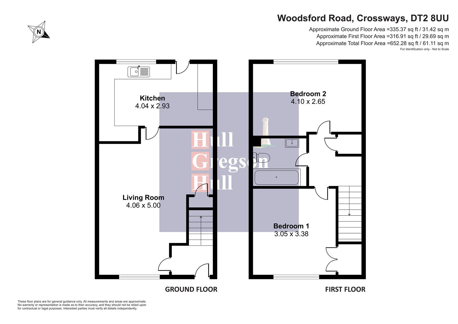 Floorplan for Woodsford Road, Crossways, Dorchester
