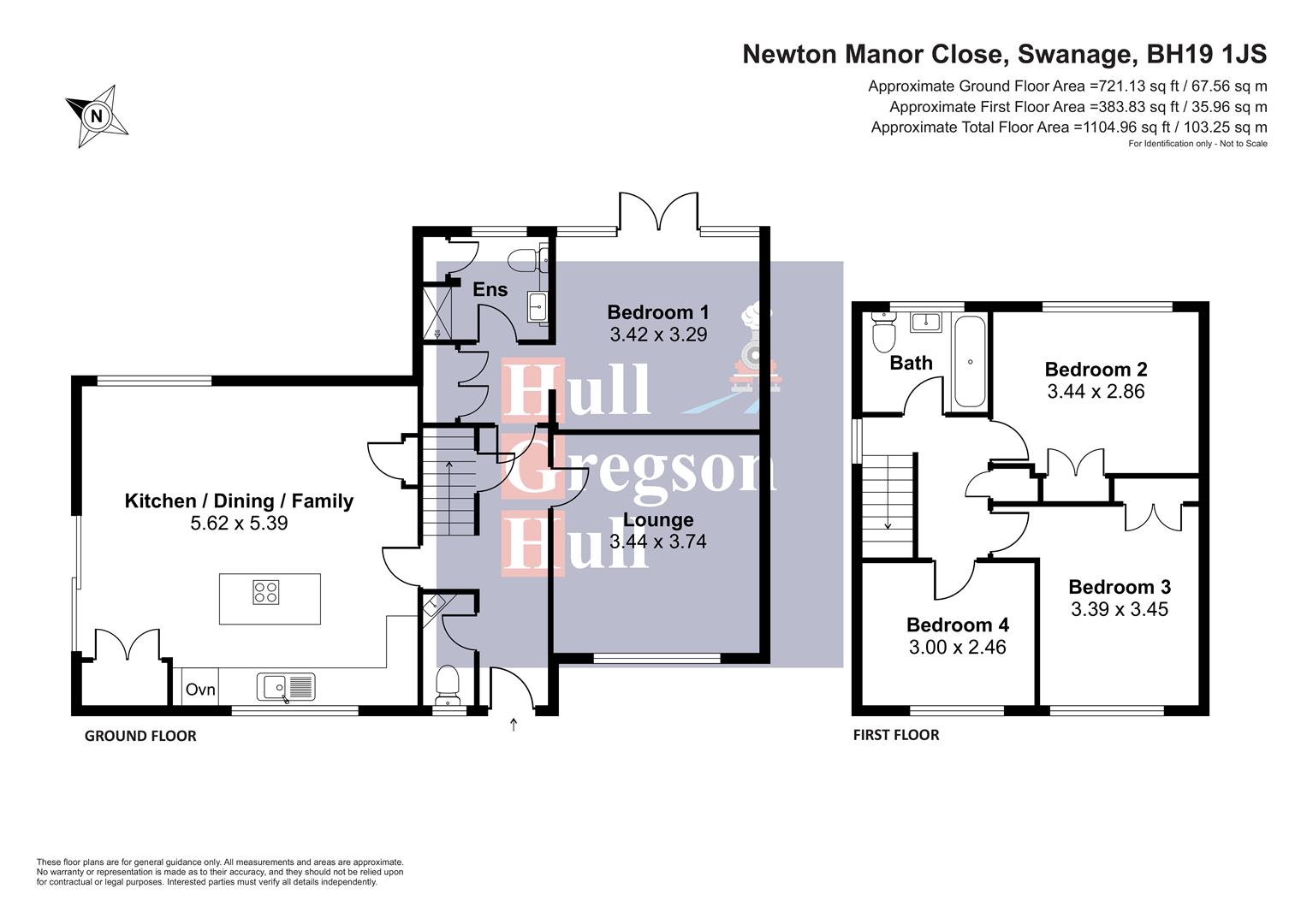Floorplan for Newton Manor Close, Swanage