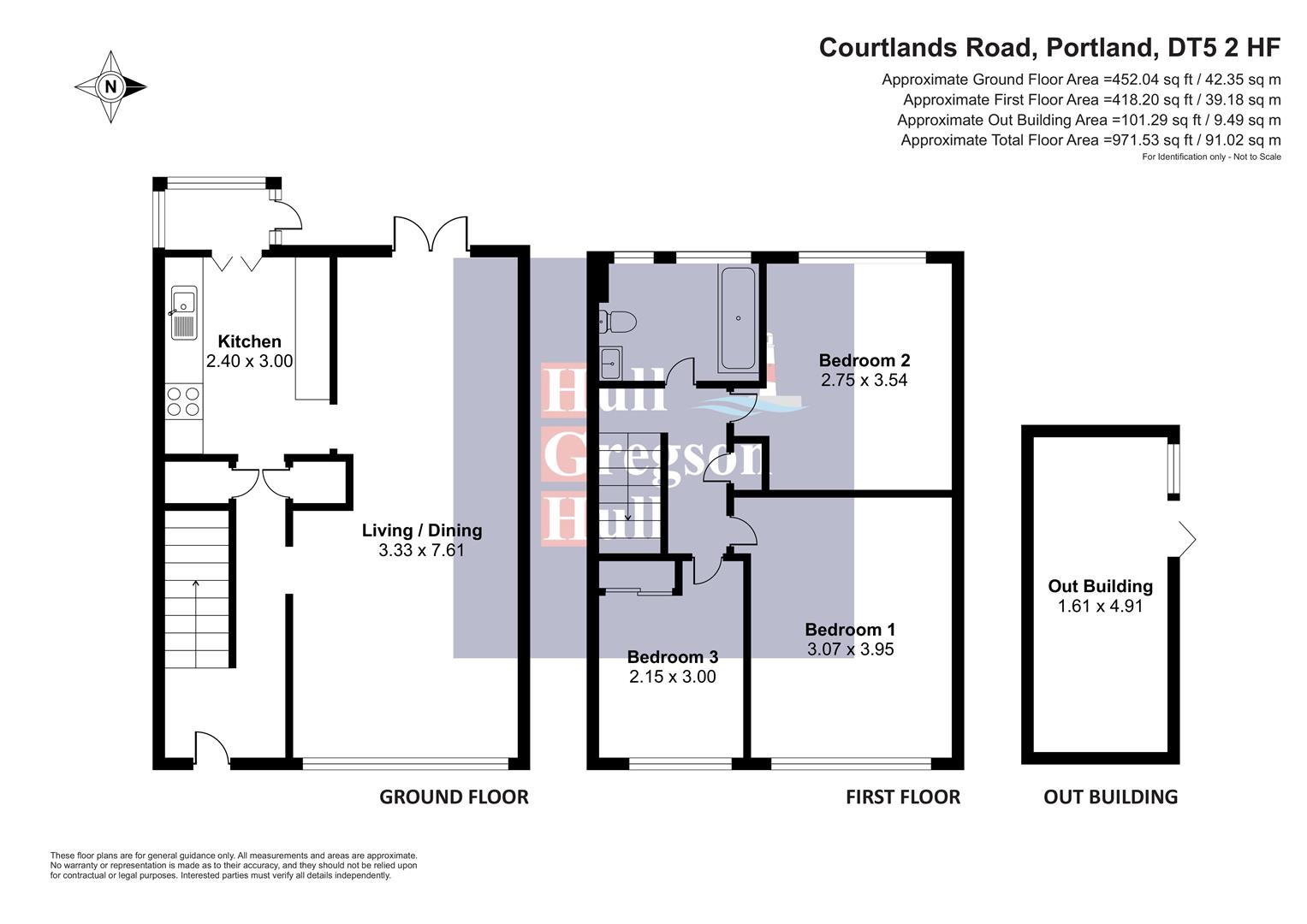 Floorplan for Courtlands Road, Portland