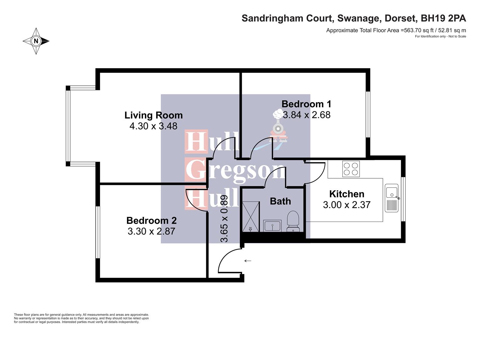 Floorplan for Sandringham Court, Swanage