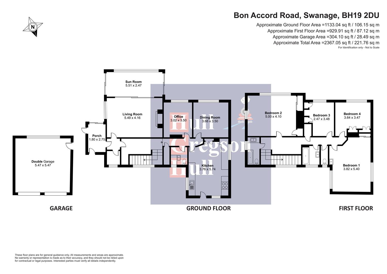 Floorplan for Bon Accord Road, Swanage