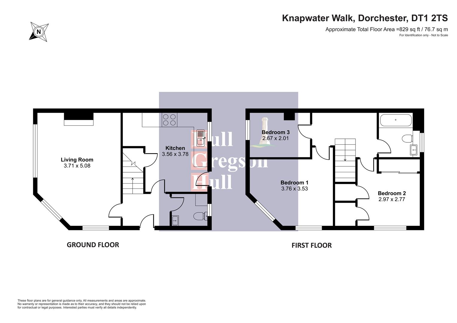 Floorplan for Knapwater Walk, Dorchester