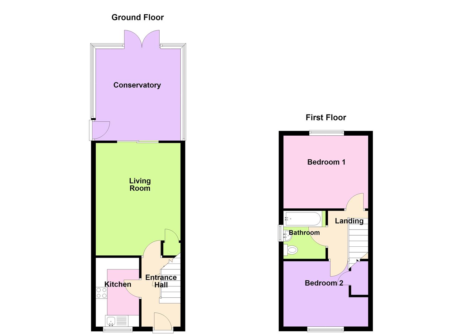 Floorplan for Miles Gardens, Weymouth