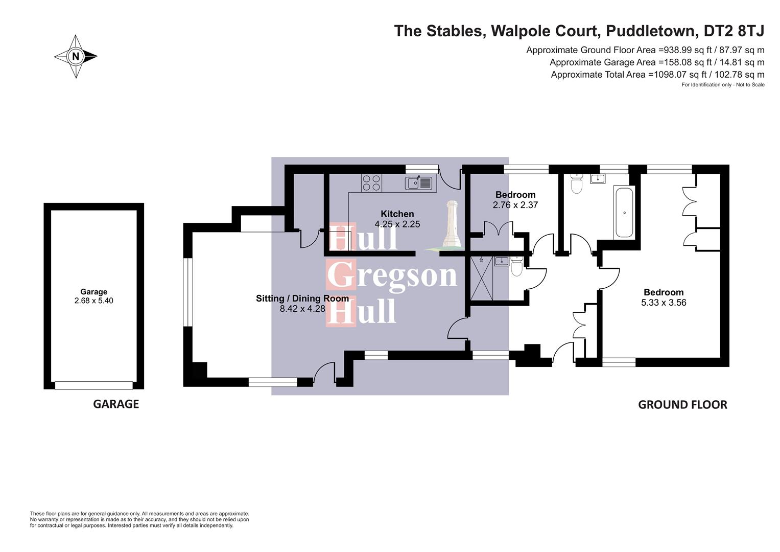 Floorplan for Walpole Court, Puddletown, Dorchester
