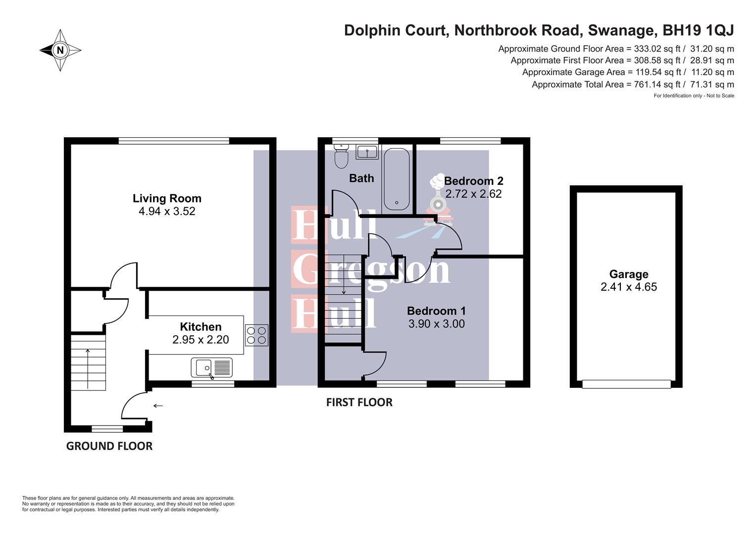 Floorplan for Northbrook Road, Swanage