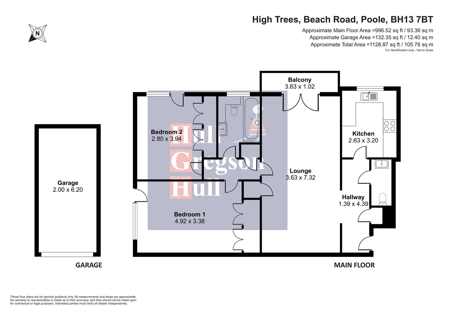 Floorplan for 2 Beach Road, Branksome Park, Poole