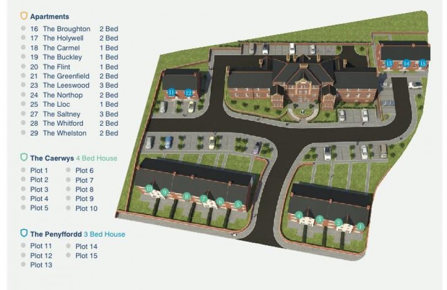 Plot 12 The Penyffordd, Holywell Manor, Old Chester Road, Holywell CH8 7SG