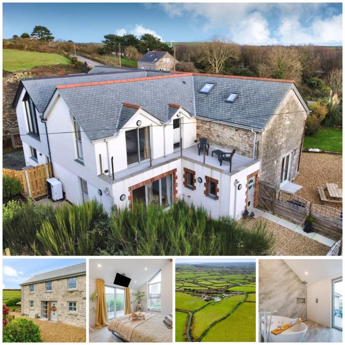 Luxurious property with land in Laity, near Helston