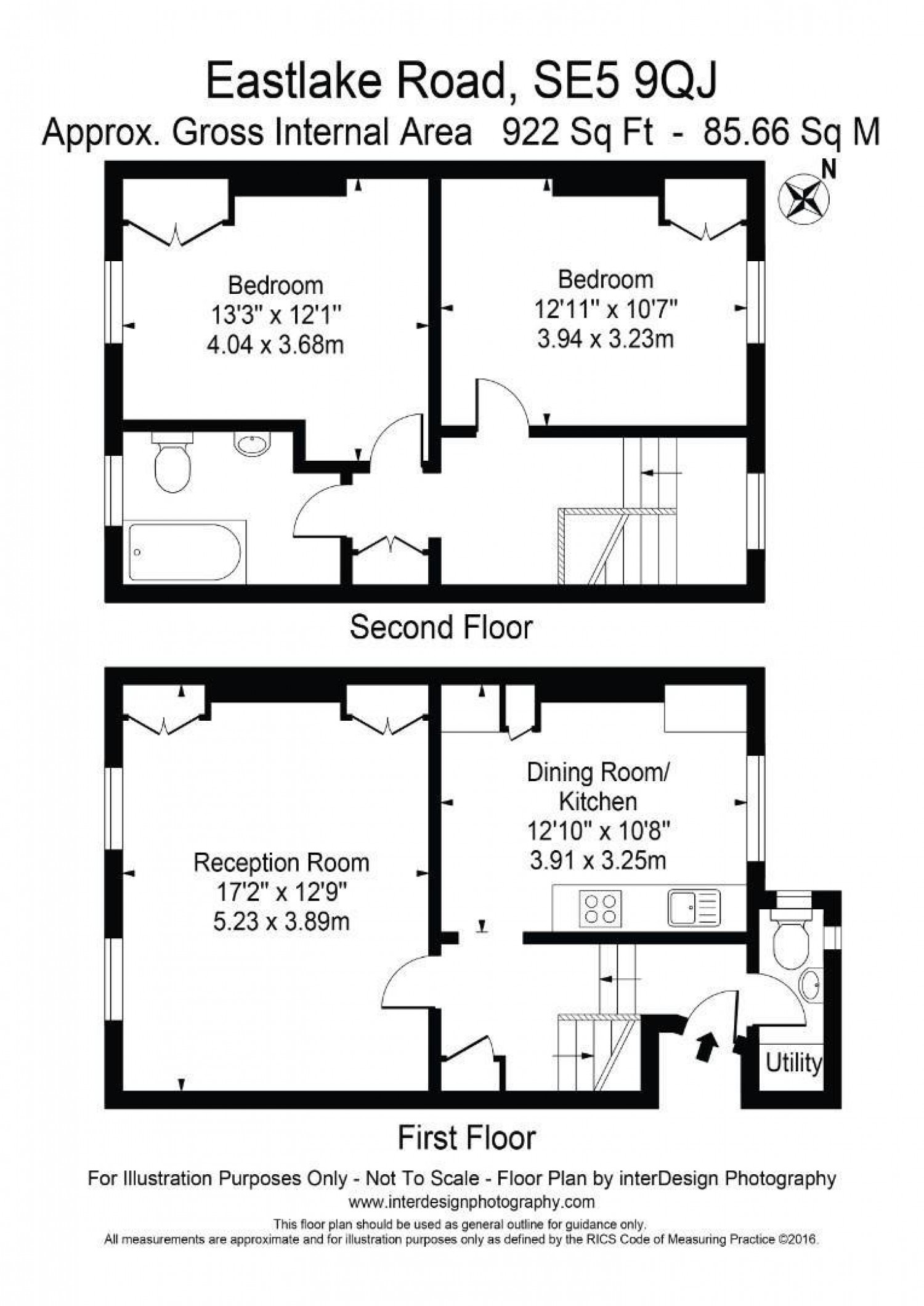 2 bedroom Flat to let in Eastlake Road, London