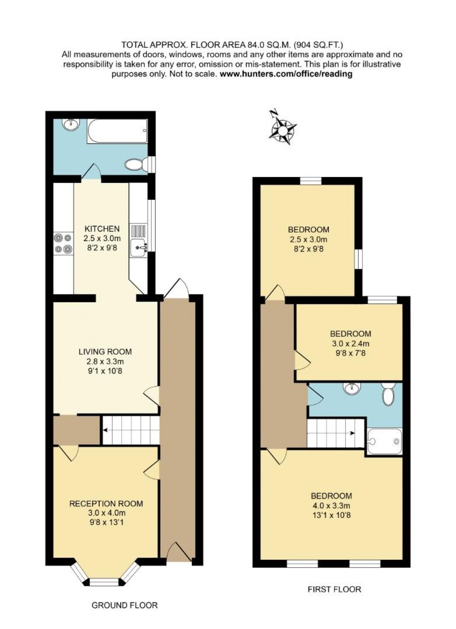 3 bedroom House to let in Curzon Street, Reading