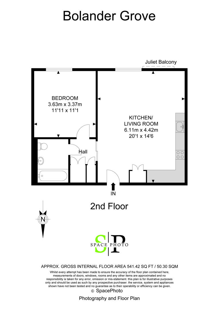 Floorplan for Bolander Grove, Hammersmith