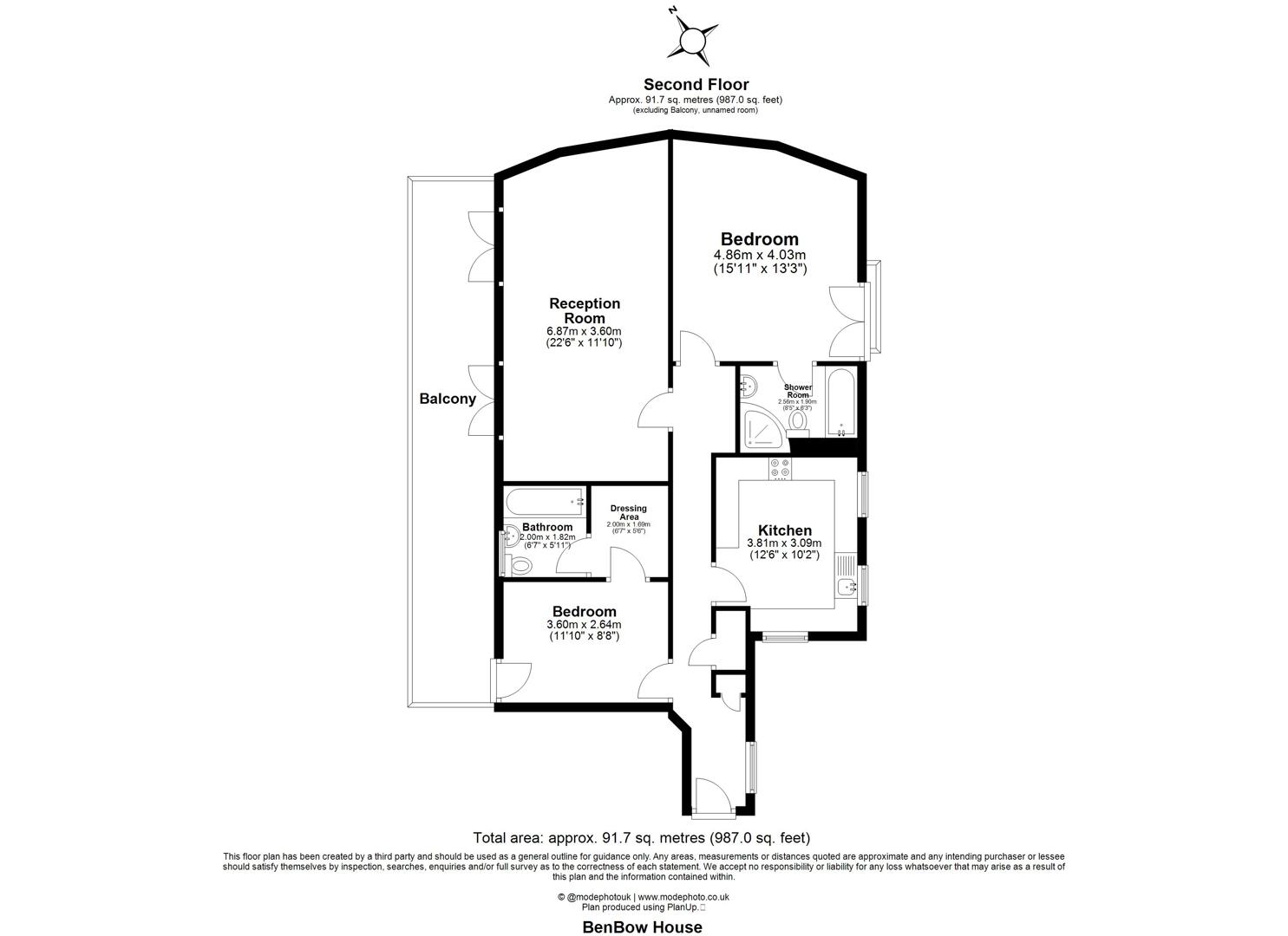 Floorplan for New Globe Walk, London