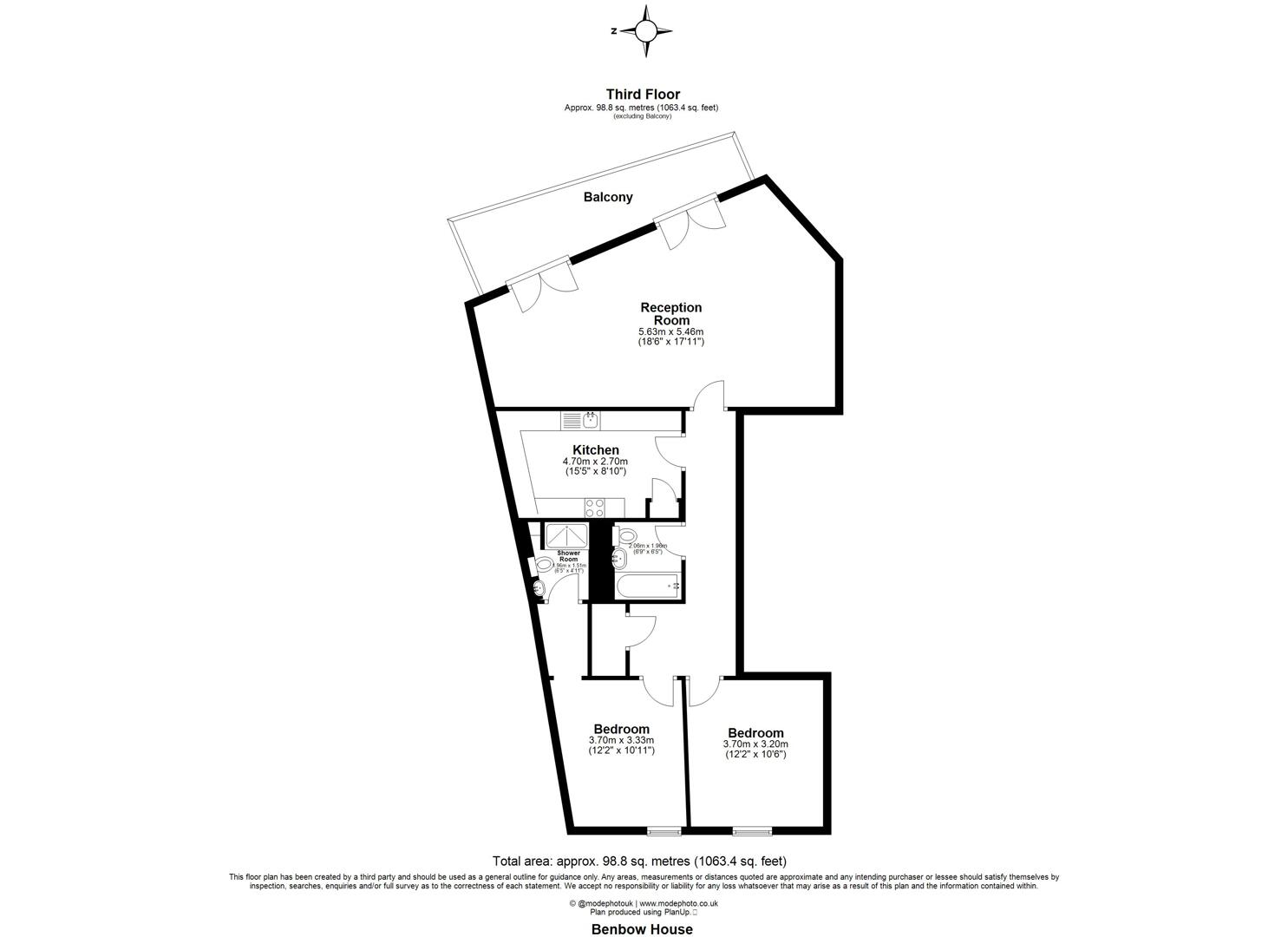 Floorplan for New Globe Walk, London