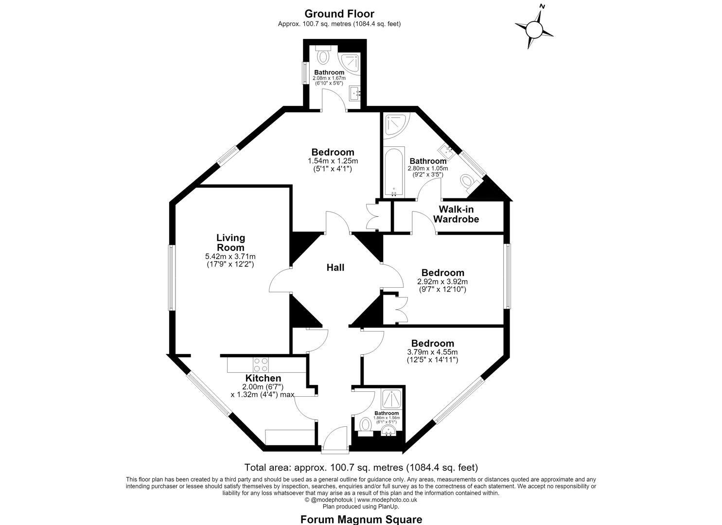 Floorplan for Forum Magnum Square , County Hall , Waterloo