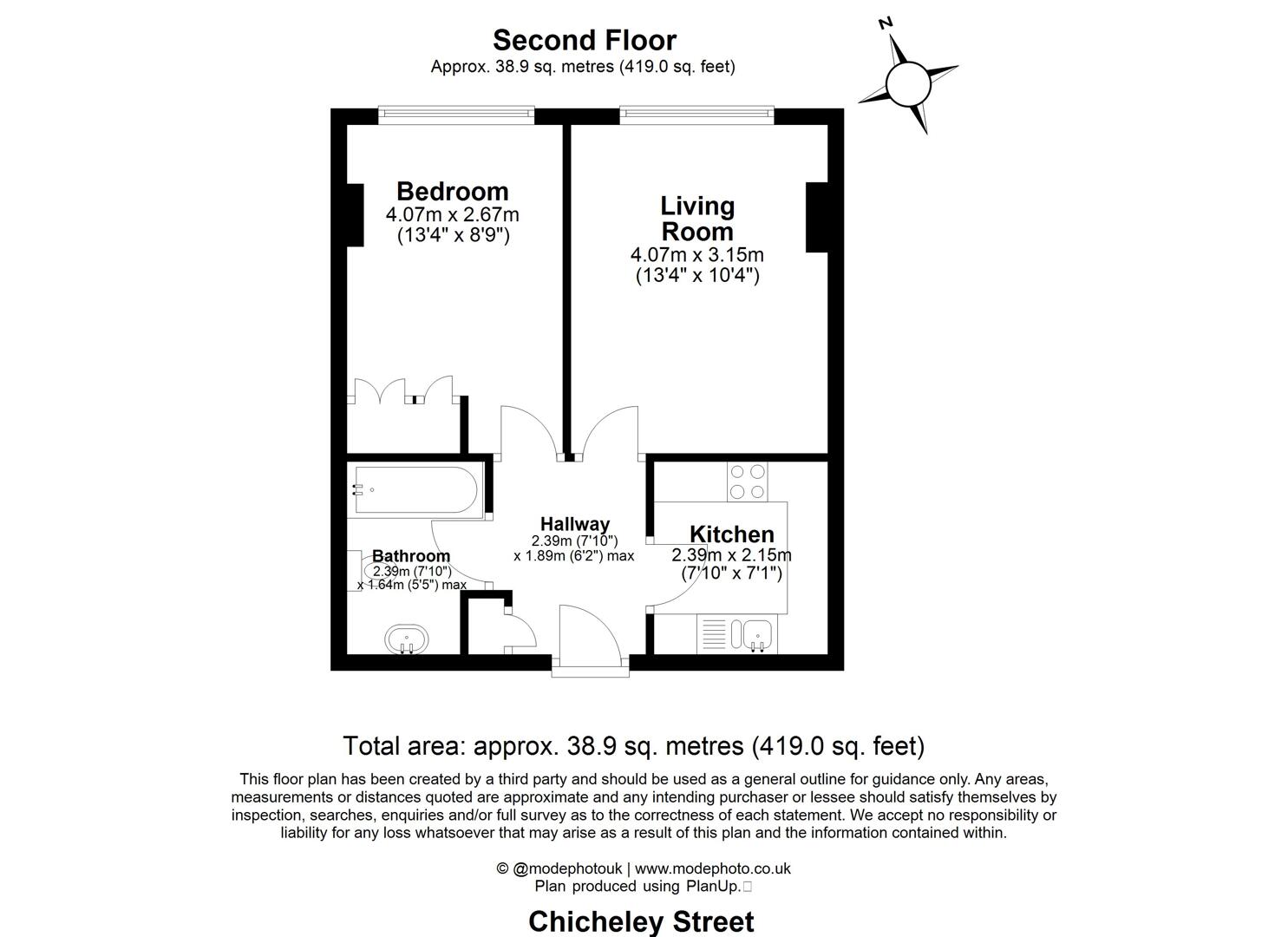 Floorplan for Chicheley Street, County Hall