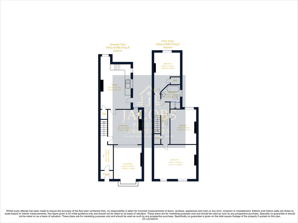 Floorplan for St. Margaret Street, Mansfield, Nottinghamshire