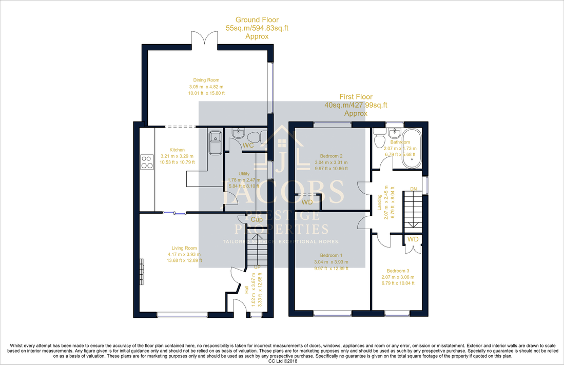 Floorplan for Brookvale Close, Mansfield, Nottinghamshire